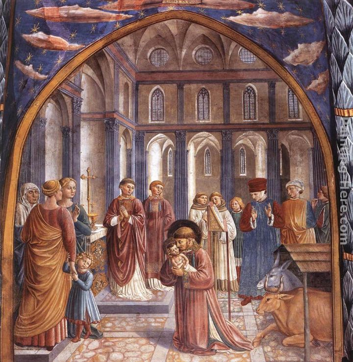 Scenes from the Life of St Francis (Scene 9, north wall) painting - Benozzo di Lese di Sandro Gozzoli Scenes from the Life of St Francis (Scene 9, north wall) art painting